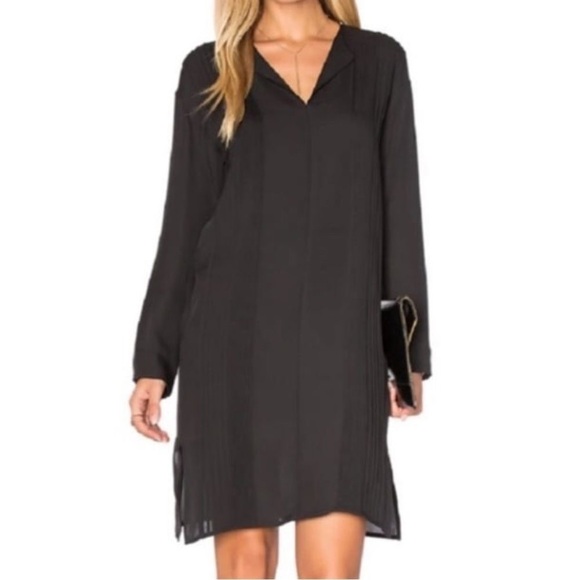 NWOT Vince 100% Silk Pintuck Tunic Dress - Picture 1 of 11